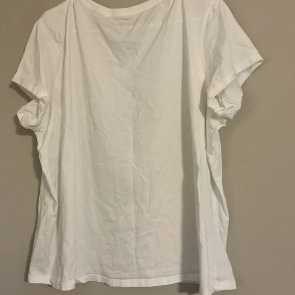 Pact White Short Sleeve Crewneck Tee Womens XXL Organic Cotton Basic Layering - Picture 4 of 5